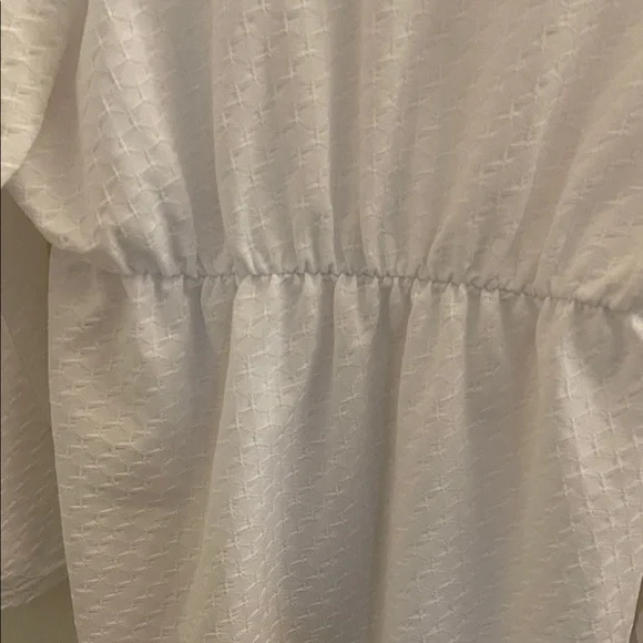 Jordan Taylor Elegant White Textured Blouse - Picture 8 of 11